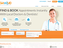 Tablet Screenshot of getmymd.com